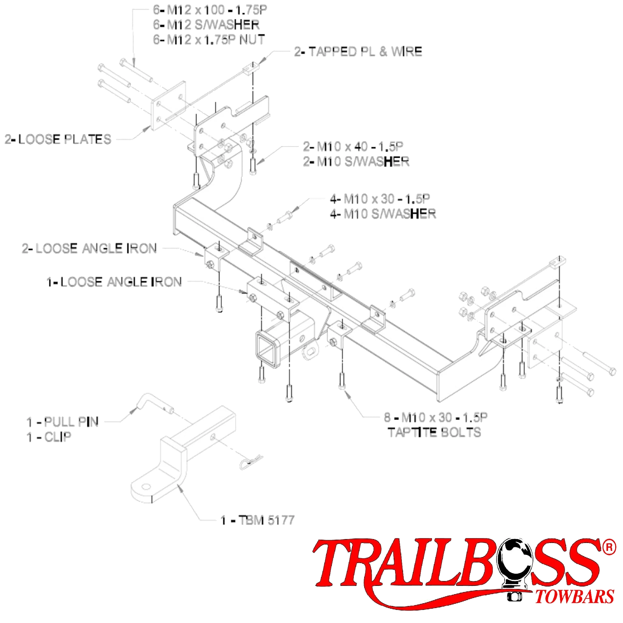Ford Falcon AU BA BF FG FGX (XR6 & XR8 FPV Only) 07/1999 - On - Towbar Kit - Image 3